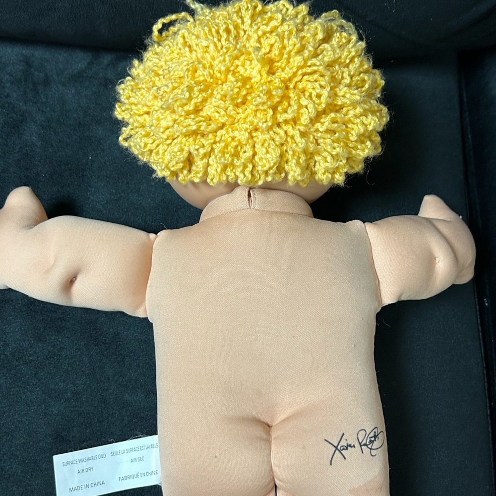 VTG 2004 Cabbage Patch Kids Play Along Doll Boy Blonde Curly Hair Purple… - Picture 7 of 13